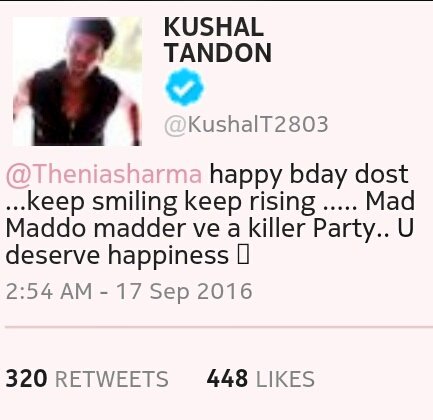 AashuLoveNISHAL's tweet photo. #Quick_Recap random replies of Nishal's to each other.. #September 2016 #Birthday_wishes #blessing #mads @NishalCafe https://t.co/bnxHyOPCad