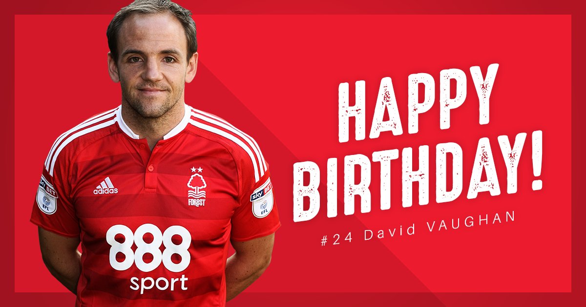  Happy 34th birthday to midfielder David Vaughan! 