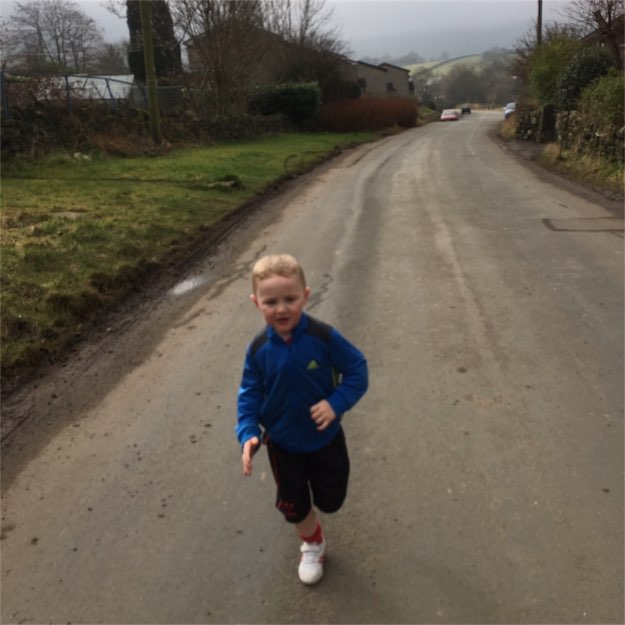 PhilDransfield's tweet photo. Logan's first mile run, with no stops - he did fantastic https://t.co/jgjXDOTZLq https://t.co/fvEm2v5ae6
