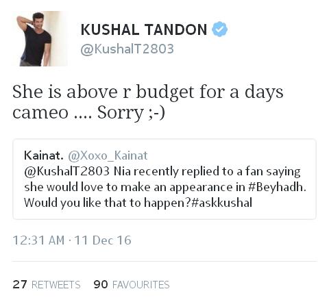 AashuLoveNISHAL's tweet photo. #Quick_Recap of Nishal's random replies last year.. October n December 2016.. #beyhadh #NK's_fun_replies @NishalCafe https://t.co/mvvPG1vUtU