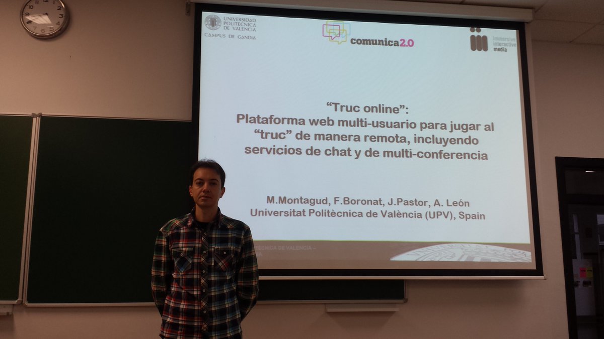 Esta setmana hem participat a <a href="/comunica2/">Comunica2 🏳️‍🌈</a> (@campusgandiaupv), presentant aquest treball (<a href="/mario_montagud/">Mario Montagud</a>) #OnlineGames #Truc #Comunica2017