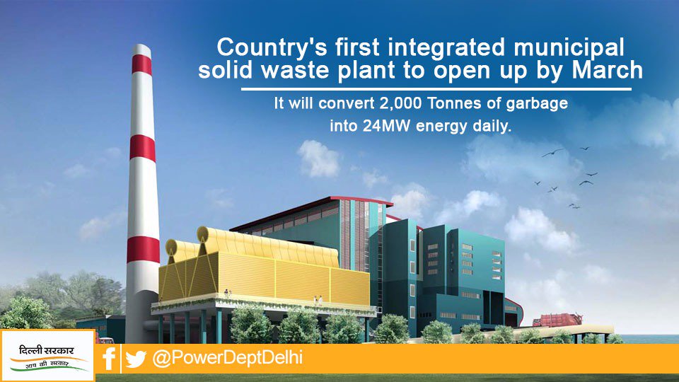 PowerDeptDelhi's tweet photo. India's first integrated waste to energy plant at Narela-Bawana  is set for a March launch. #PowerDeptDelhi https://t.co/RPGMtCRqLS