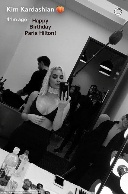Kim Kardashian wishes Paris Hilton a Happy Birthday in her s3xy outfit  