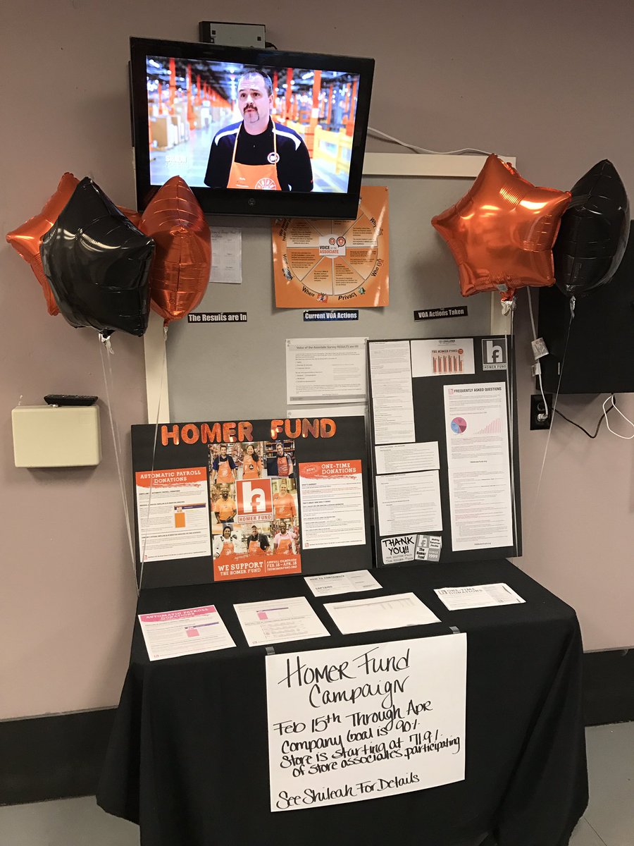 Home Depot 4287 on Twitter: "Annual Homer Fund Campaign is in full ... Home Depot 4287 on Twitter: "Annual Homer Fund Campaign is in full ...