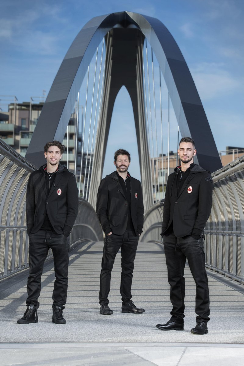 DIESEL's tweet photo. The power of looking and feeling good builds bridges not walls. The #ACMilan Un/Formal Uniform. #Diesel #StylePartners #JoggJeans @acmilan https://t.co/RsJWJ02W9A