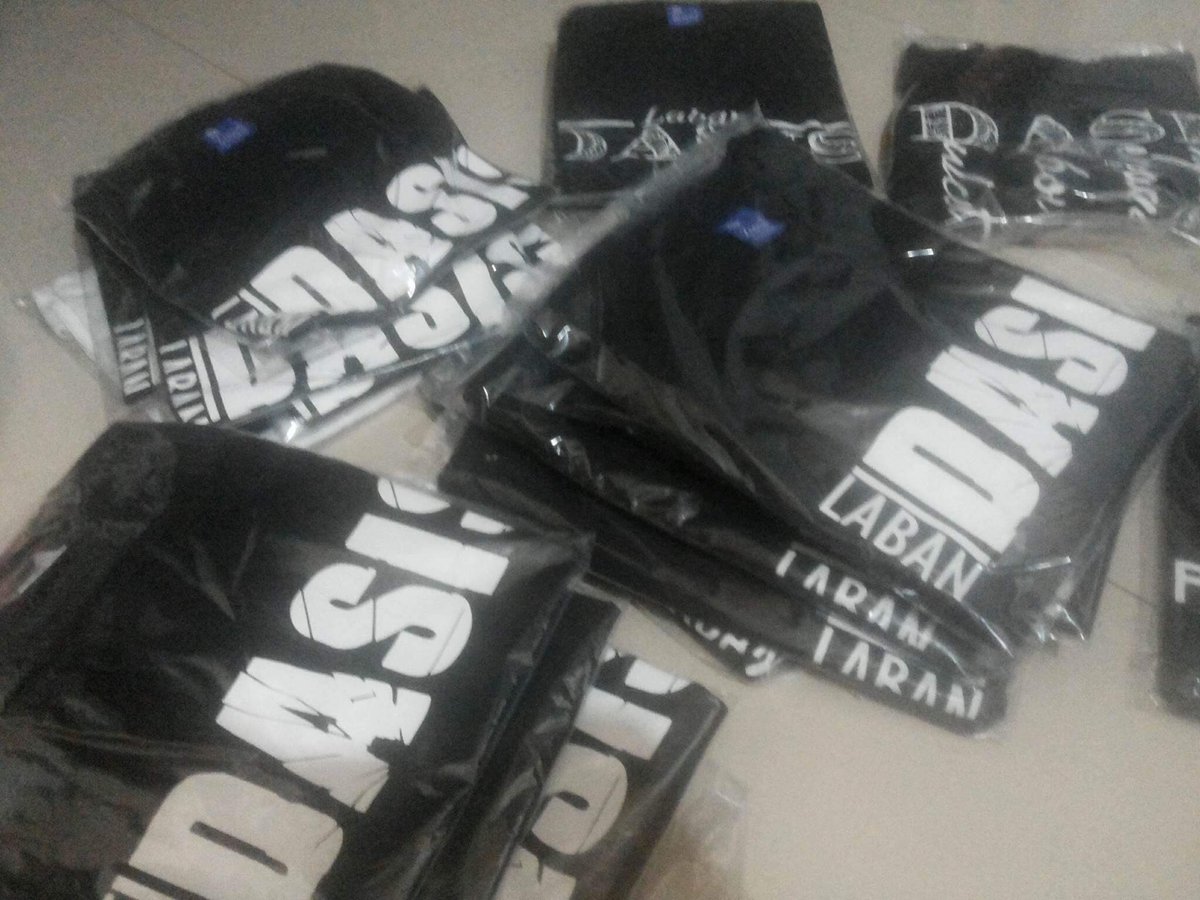 dasisblog's tweet photo. NEW BATCH OF DASIS SHIRTS ARE READY! #LabanDASIS https://t.co/t8AG16VxCM