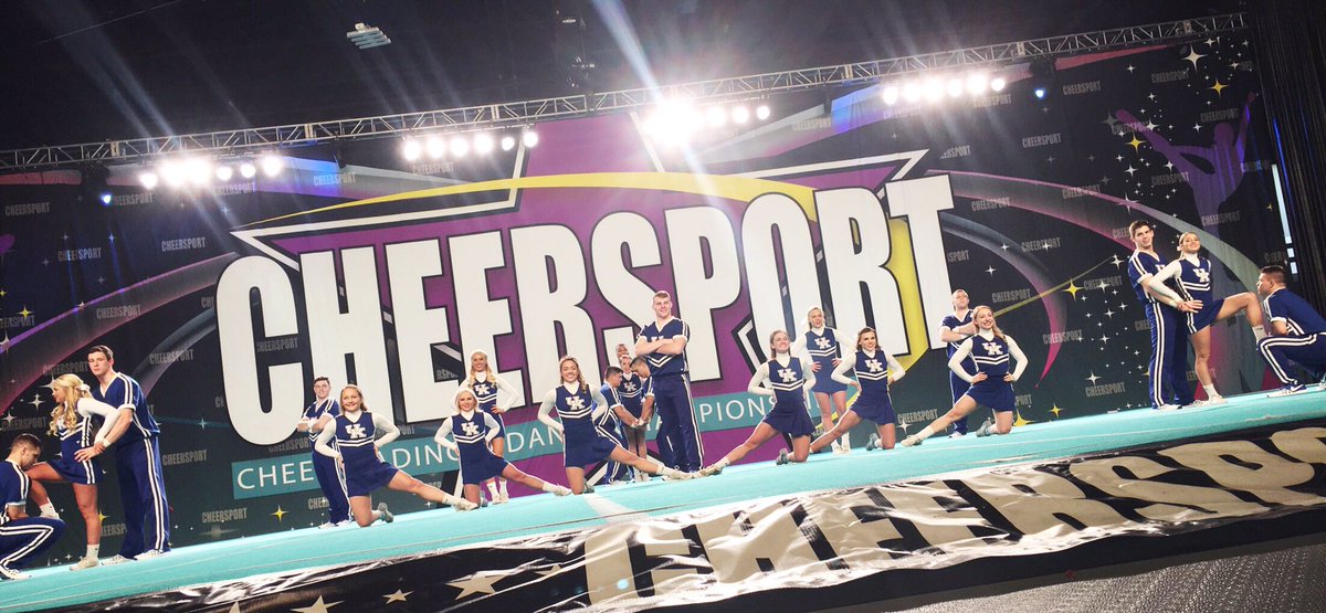 We will be competing in Arena B4 at 8:56 am today! 💙 #CHEERSPORT2017