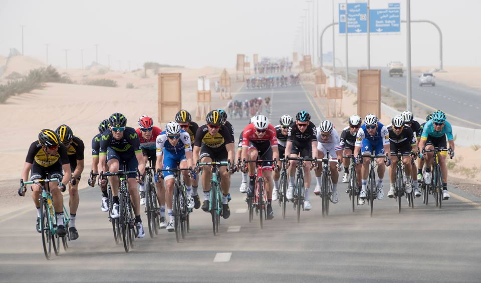 The Stage 3 sandstorm lead to some stunning shots - here's one of our favourites!

#DubaiTour