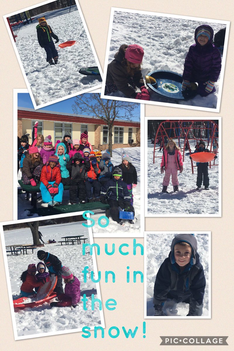 Loved to see my firsties playing in the snow! #WESgrows