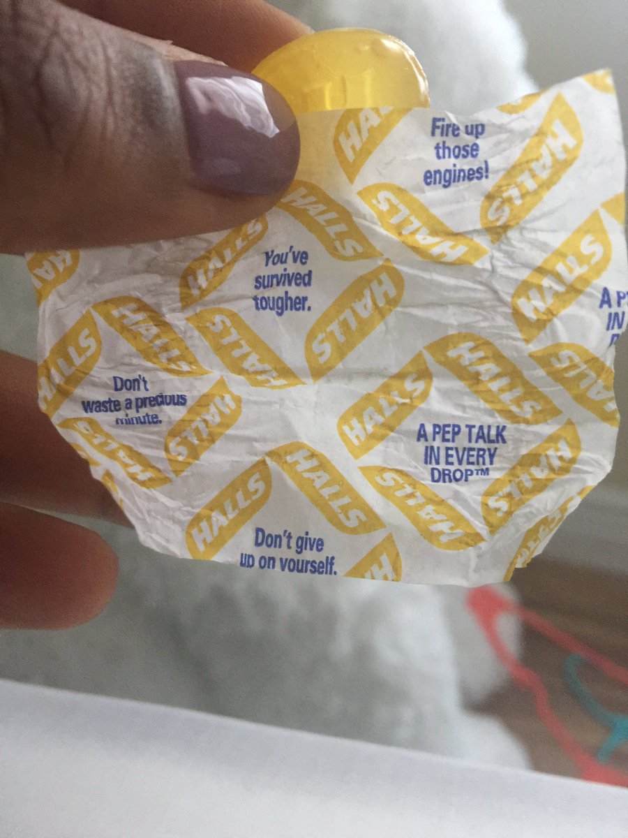 omgmoniquee's tweet photo. Maybe I don't get sick enough to notice this but @halls I love this โค๏ธ #apeptalkineverydrop https://t.co/k4HiVTJdKz