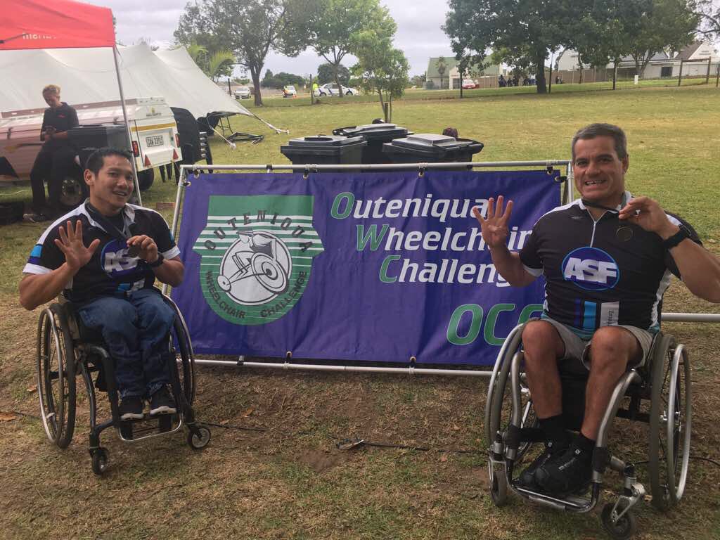 AdaptiveSfund's tweet photo. Aye-ton and Kobus representing team ASF at the OCC in George finishing in 4th and 5th. 
Huge shout out to our sponsors @PedalPowerPPA https://t.co/aDwkbnrn5C