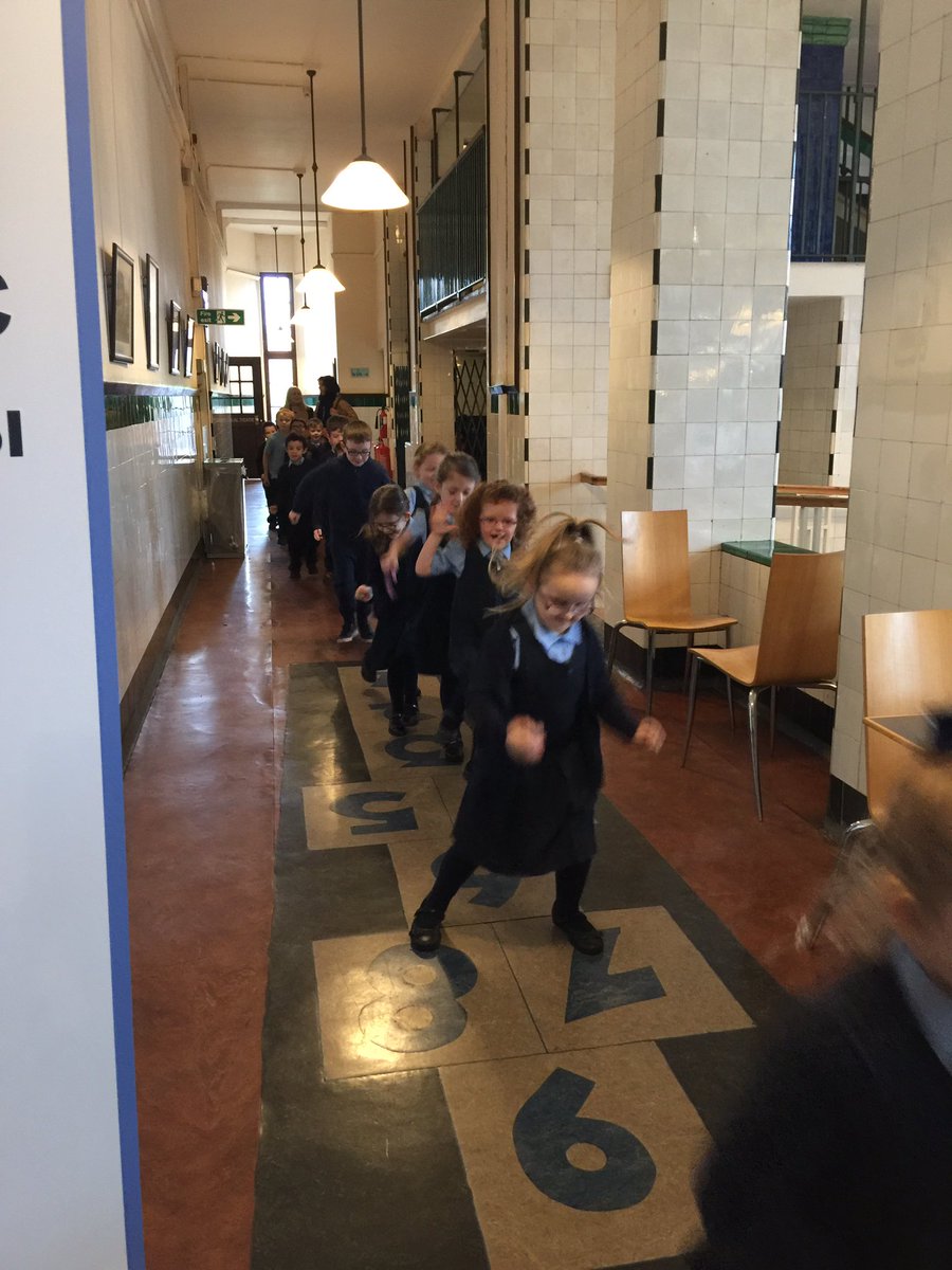 NinianPr's tweet photo. P2 had a wonderful visit to Scotland Street Museum. They played hopscotch, made a toy and met a scary teacher! #LearningTogether2017 #fun https://t.co/GRW629ALMY