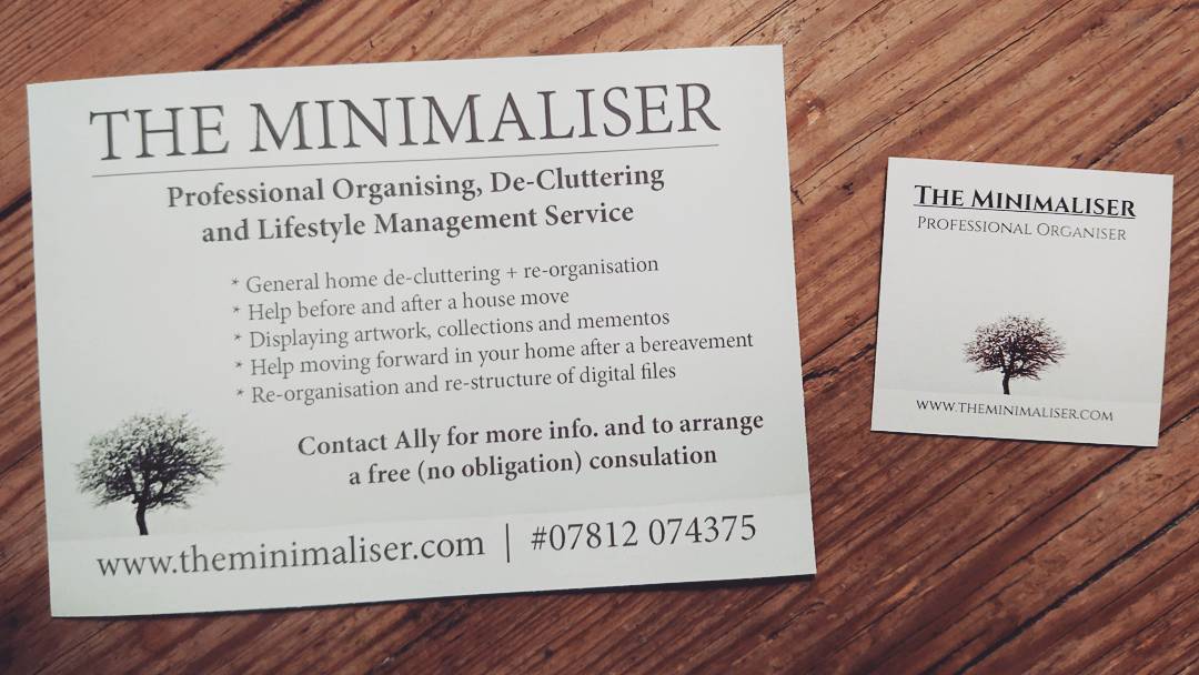 TheMinimaltake's tweet photo. My brand new business card and flyer! ✔️ 

#excitingtimes ☀️ #brighton #hove #worthing #shoreham #sussex #organising #declutteringservices https://t.co/nCwE51lM9D