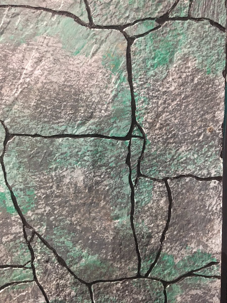 UFtheatre's tweet photo. Why buy sets when you can make them? Here are some hand-painted textures featured on our set #AddamsFamily #LoadInDay https://t.co/kN0focTN13