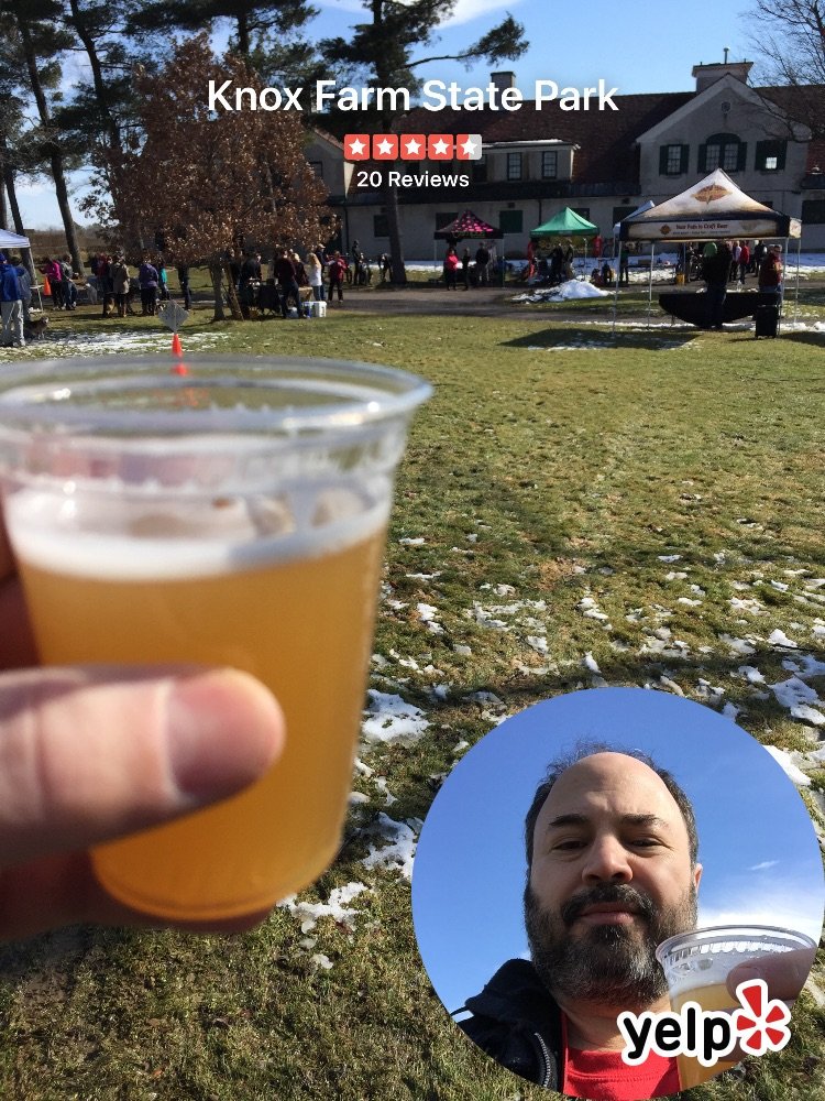 djlicata's tweet photo. #brewski2017 @42northbrewing @yelp (@ Knox Farm State Park) #Yelp #Yelfie https://t.co/ifuxtrn9ng https://t.co/S3HjLG2G8R