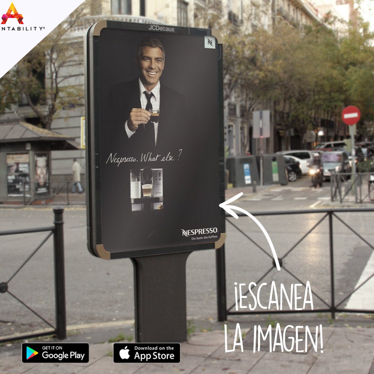 aumentability's tweet photo. Aumentability trabajó  con #Nespresso creando una #RealidadAumentada, descúbrelo descargando la App en tu tienda #IOS o #Android https://t.co/ch2IxwwgfR