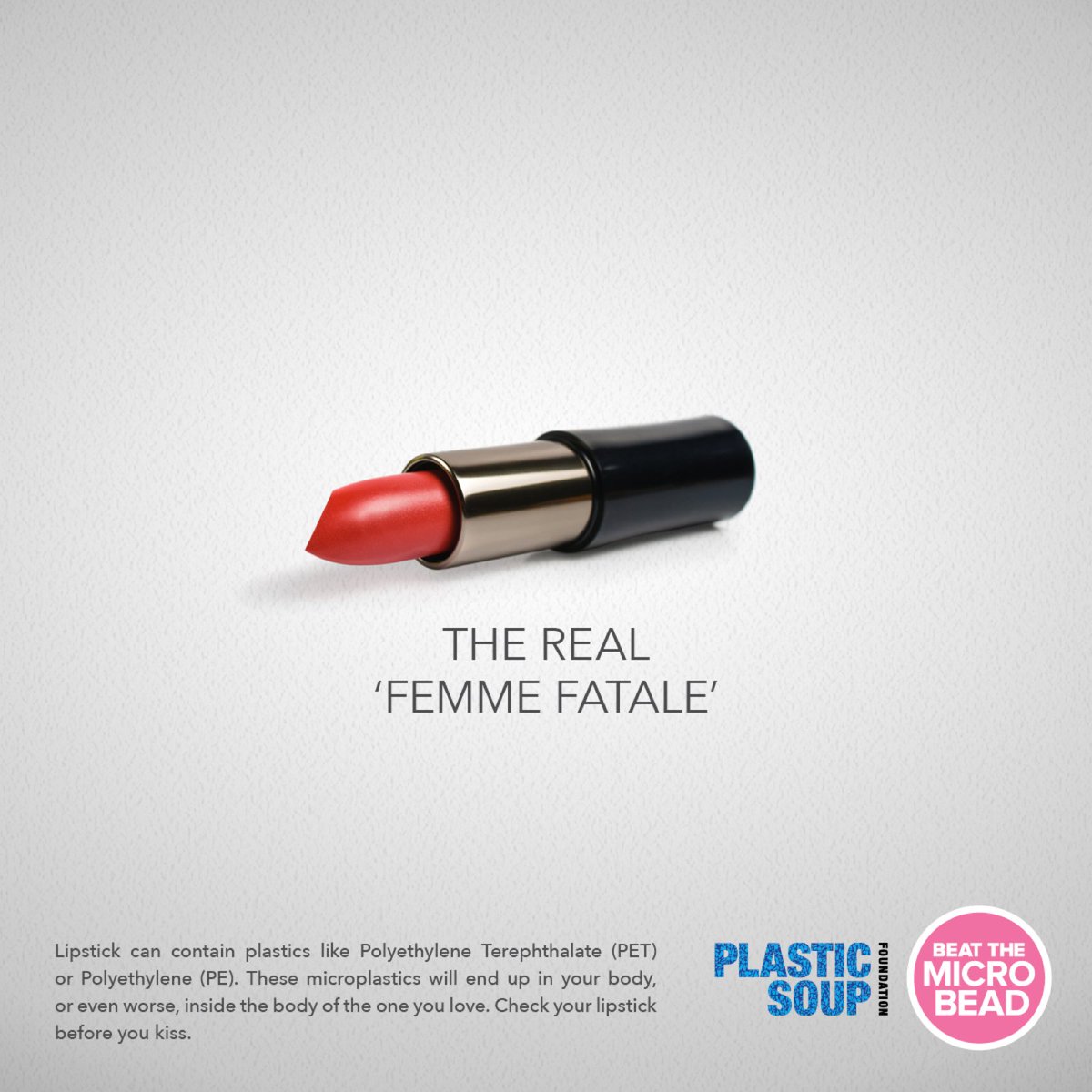 BeatTheBead's tweet photo. MAC Matte lipstick "Lady Danger" comes with the danger of #microplastics. @MACcosmetics #NoPlasticsInCosmetics #ThinkBeforeYouKiss https://t.co/3NjjLN1NkD