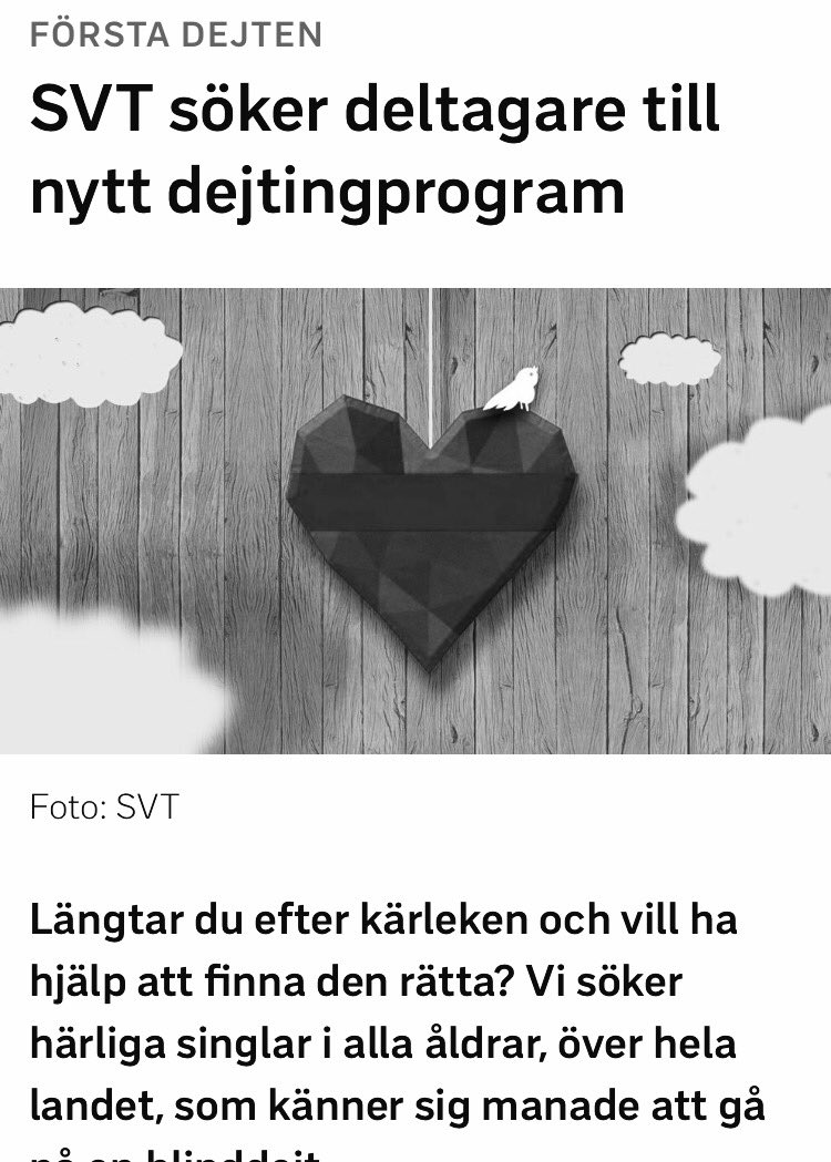 svt dejtingprogram