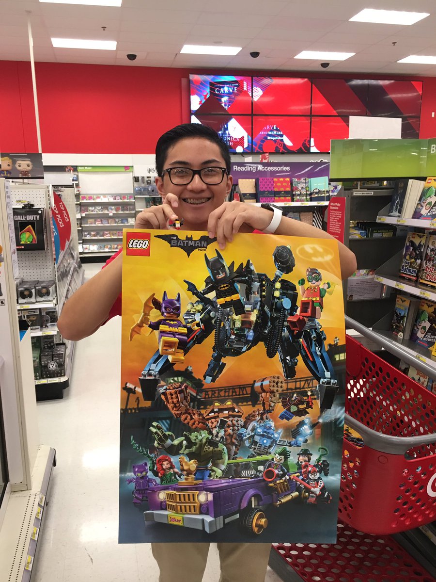Mervin is super stoked to help our guests with the Lego Batman event at #T1238 #batitude