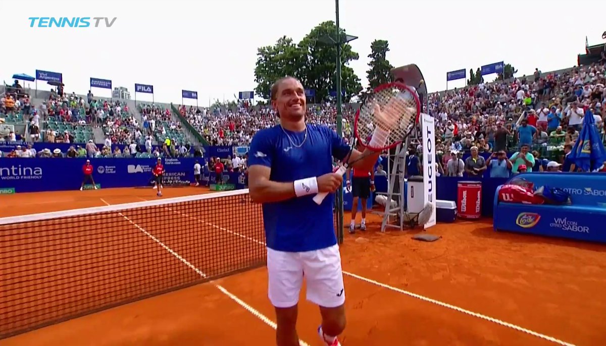 TennisTV's tweet photo. He's done it! 😀💪👌

@TheDolgo reaches first @ATPWorldTour final for 3 years!

Beats Carreno Busta 7-5 6-2 https://t.co/n1CaZc9UPz