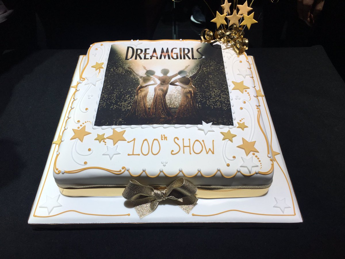 Dreamgirls_UK's tweet photo. Celebrating our 100th performance 🙌🏾 💯 https://t.co/vZyt6PAMOl