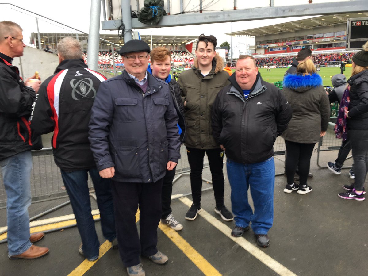 IncludeYouth's tweet photo. We're back at @UlsterRugby with young people from our Belfast &amp; Derry groups &amp; flag carrying volunteers to help us mark the end of #CareDay. https://t.co/CtnoSWBLob
