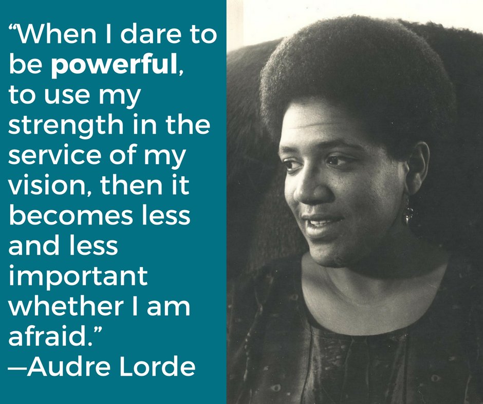 Happy birthday to writer and activist, Audre Lorde! 
