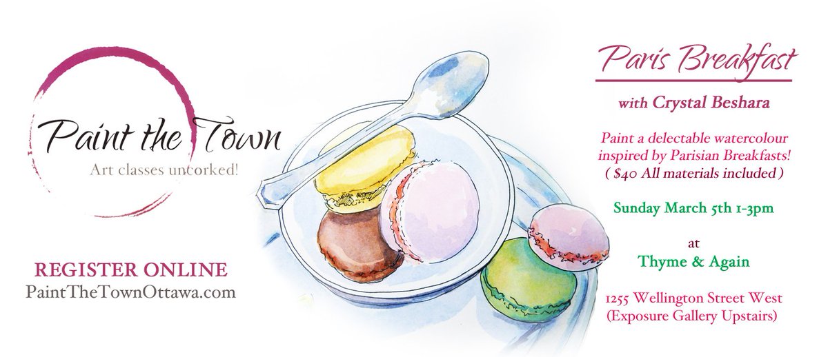 Hey #Ottawa join the #fun @thymeandagain eventbrite.ca/e/paris-breakf… #painting #social