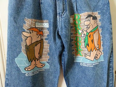 Remember jeans that had pictures on the thighs?