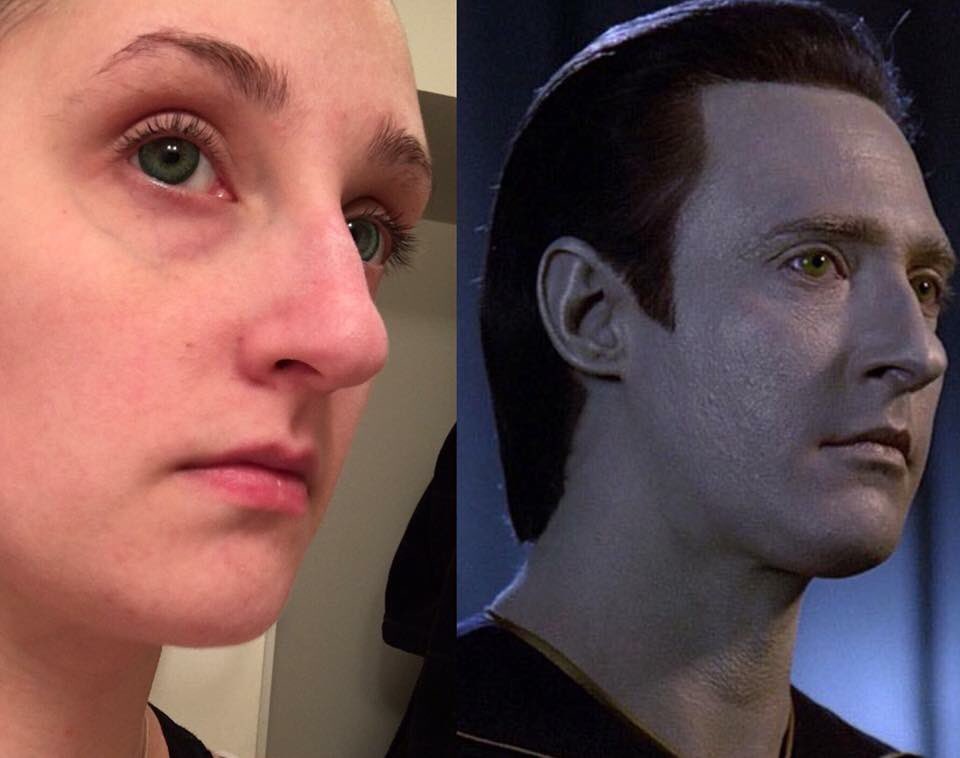 artificerbrown's tweet photo. If I were born just a decade earlier, I totally could have been cast as Lal. #startrek #tng #data #ltcmdrdata https://t.co/BZiVXVUj1C