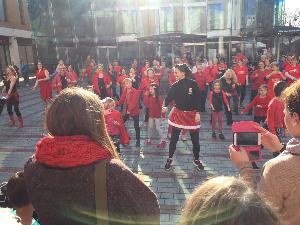 Great mix of ages and genders dancing for #OneBillionRising in #Exeter today #stopabuseforeveryone