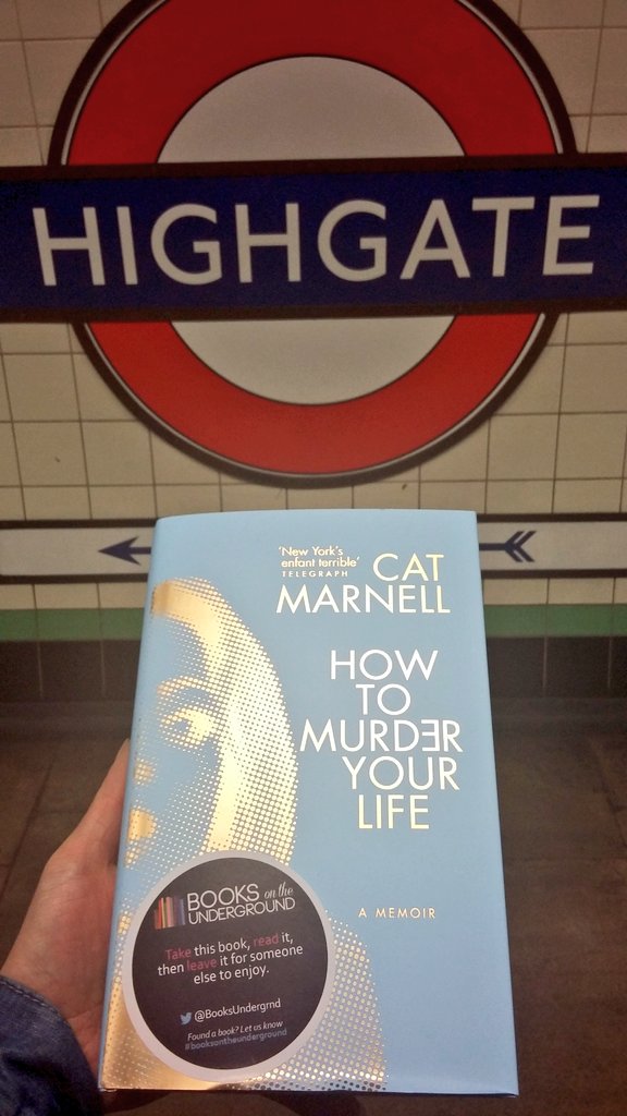 MadameWeiss's tweet photo. I've just been dropping copies of How To Murder Your Life by @Cat_Marnell on the Northern Line! Look Sharp!@EburyPublishing #HTMYL https://t.co/3uvoVjKsWt