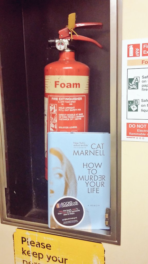 MadameWeiss's tweet photo. I've just been dropping copies of How To Murder Your Life by @Cat_Marnell on the Northern Line! Look Sharp!@EburyPublishing #HTMYL https://t.co/3uvoVjKsWt