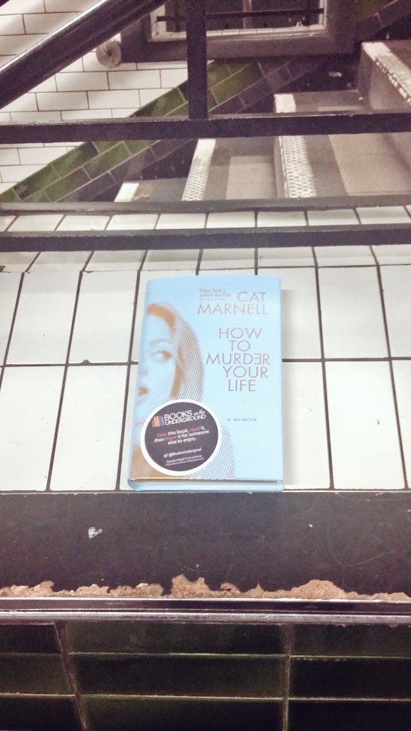 MadameWeiss's tweet photo. I've just been dropping copies of How To Murder Your Life by @Cat_Marnell on the Northern Line! Look Sharp!@EburyPublishing #HTMYL https://t.co/3uvoVjKsWt