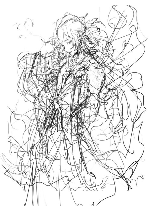 マーを描いてるんだけど衣装お遊戯会過ぎて笑ってしまう辛い 
