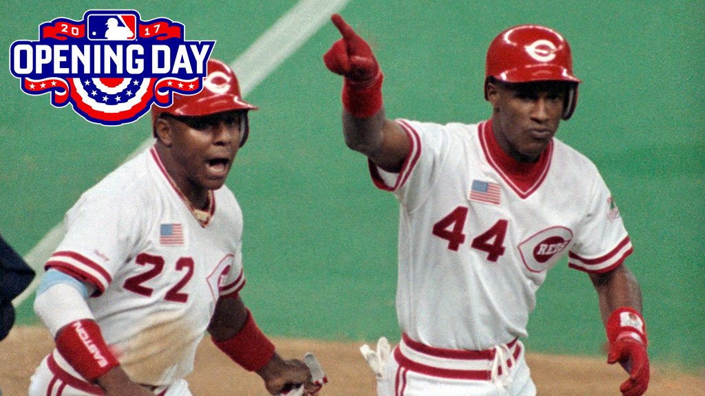 Reds's tweet photo. 4️⃣4️⃣ days until #OpeningDay! https://t.co/Sll2xvLlMr
