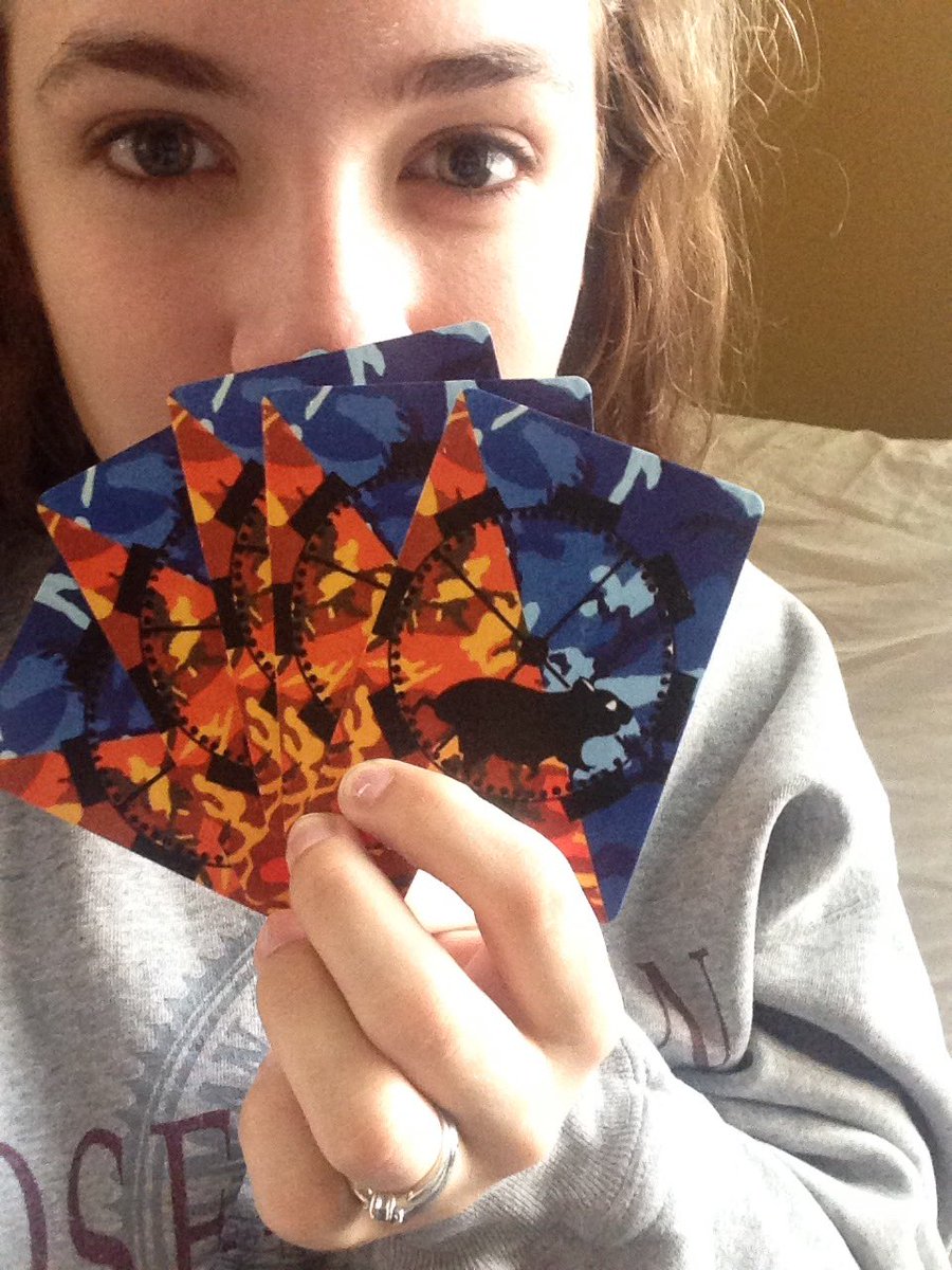 Many thanks to our team mom Mrs. L for snagging us these sweet playing cards to share with <a href="/FLL24717/">FLL Team 24717</a>!! We're getting jazzed for Indy state!