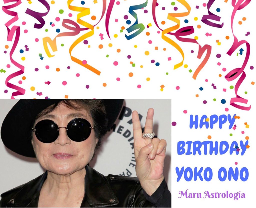 HAPPY BIRTHDAY YOKO ONO!!!!   