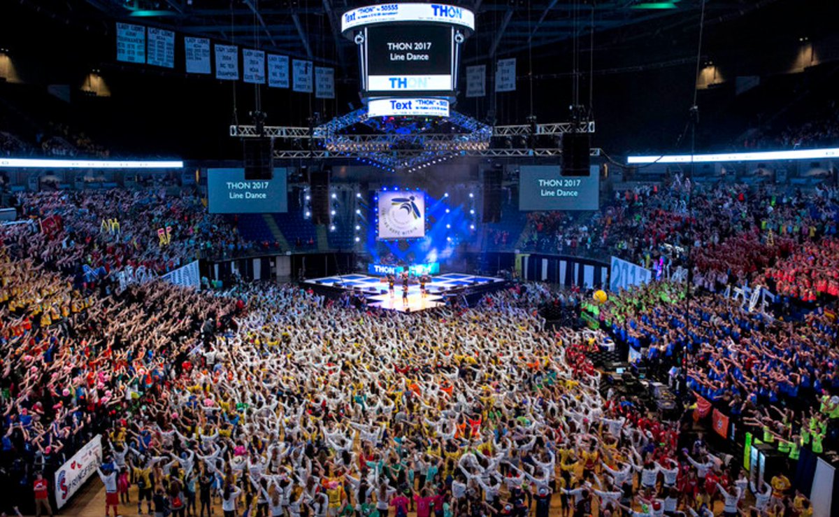 penn_state's tweet photo. #THON2017 got off to a big start with a surprise performance by @DNCE on Day 1. #FTK 
(📷 Antonella Crescimbeni &amp; Jessica Boyd) https://t.co/vnKDQCZzOg