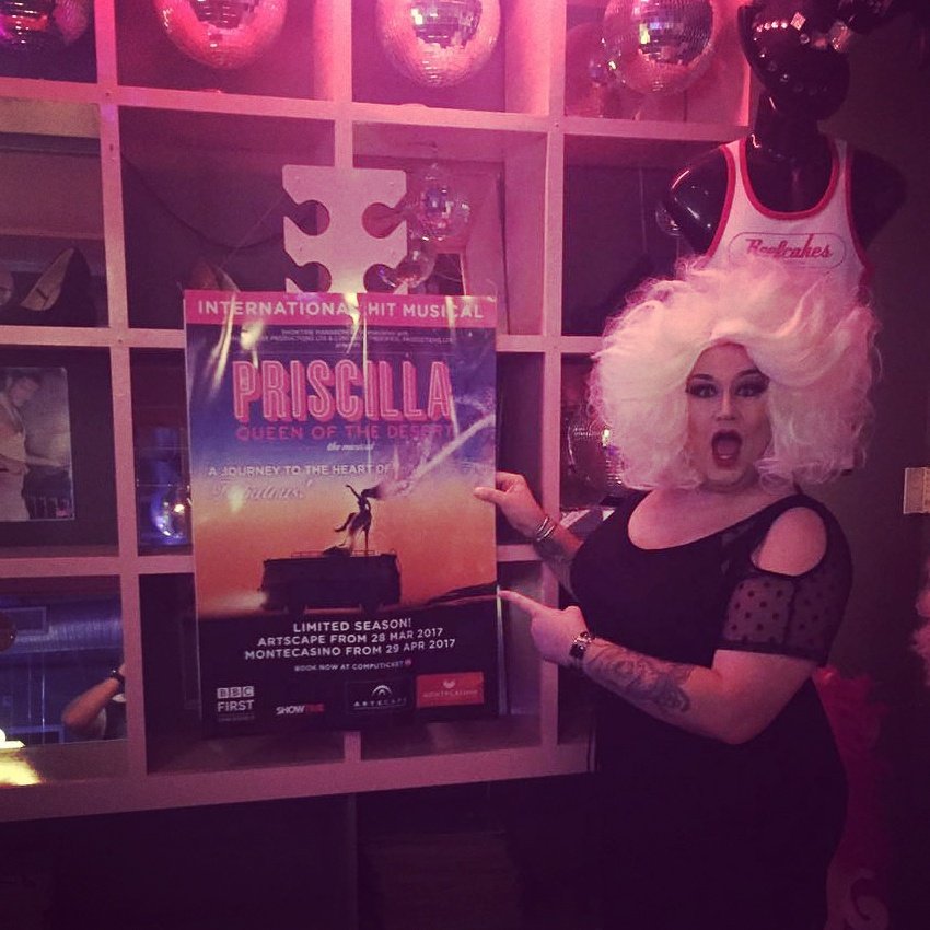 Super excited for #PriscillaSA! They offered me the part of the Bus but I declined. #BettyBangles #DragQueen #Beefcakes