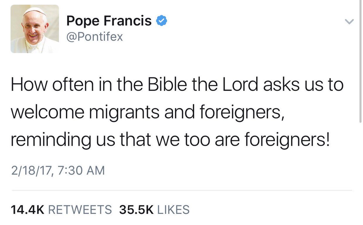 JordanUhl's tweet image. the pope just subtweeted trump