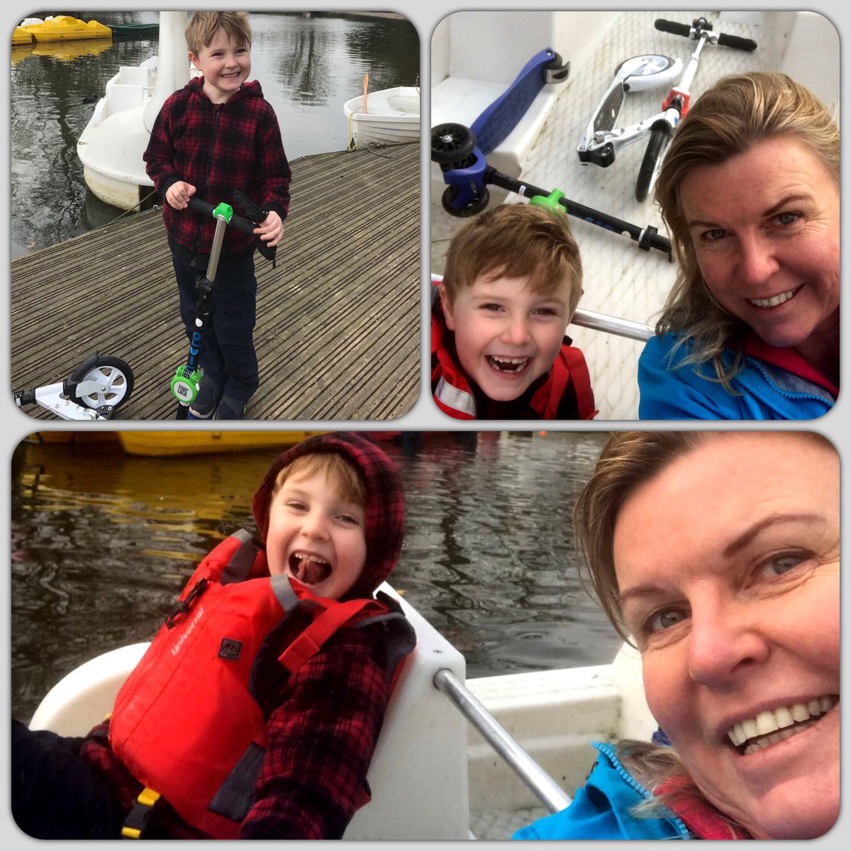 scootlock's tweet photo. Our #scootlock means we can lock up our scooters & head off for more fun, without the worry of having them stolen. Now, time for pedalos! https://t.co/mVIna6hJgl