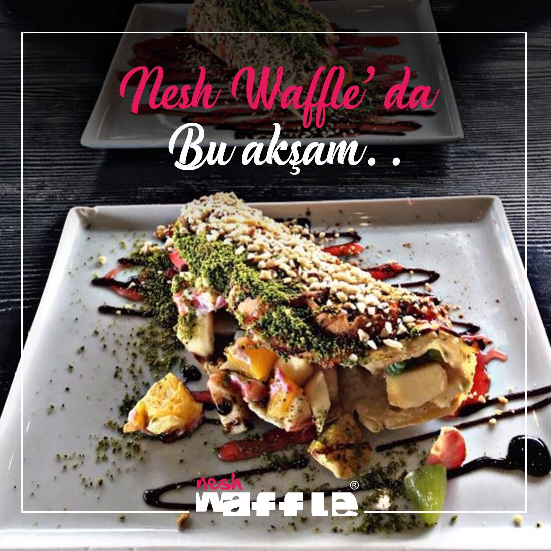 Neshwaffle's tweet photo. Nesh Waffle,da bu akşam lezzetli tatları denemeye bekliyoruz #neshwaffle https://t.co/jAtY2CsEeV