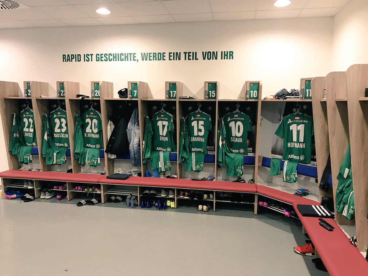 SK Rapid on Twitter: "Alles bereit in der Kabine #scradm #allegemeinsam  https://t.co/LJaRh3WLs3" / Twitter