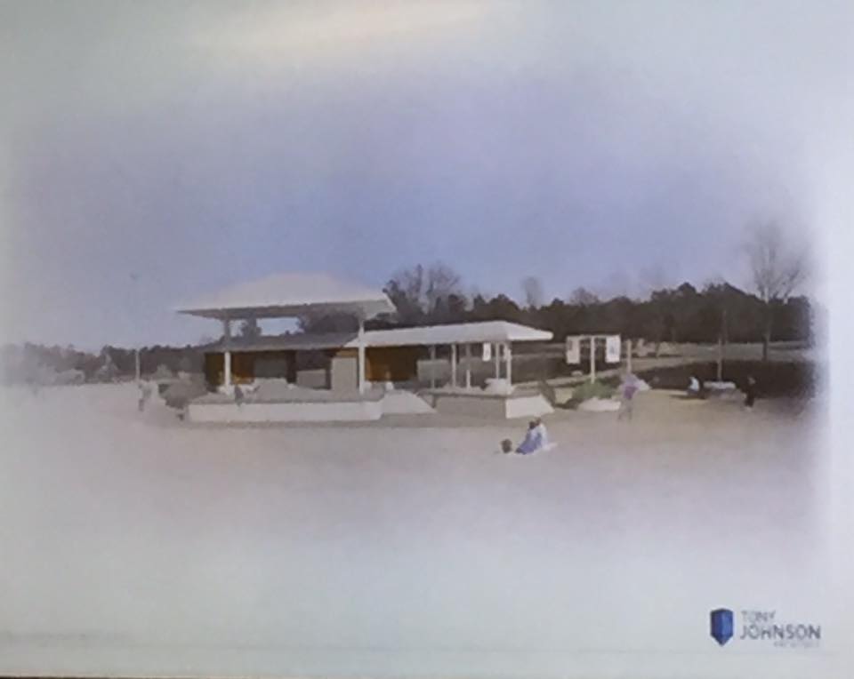 KdaleNC's tweet photo. #Knightdale Station Park Amphitheater Stage Design released at Knightdale Town Council Winter Retreat. #startsomething honorable and fun! https://t.co/85SVVkgg7s