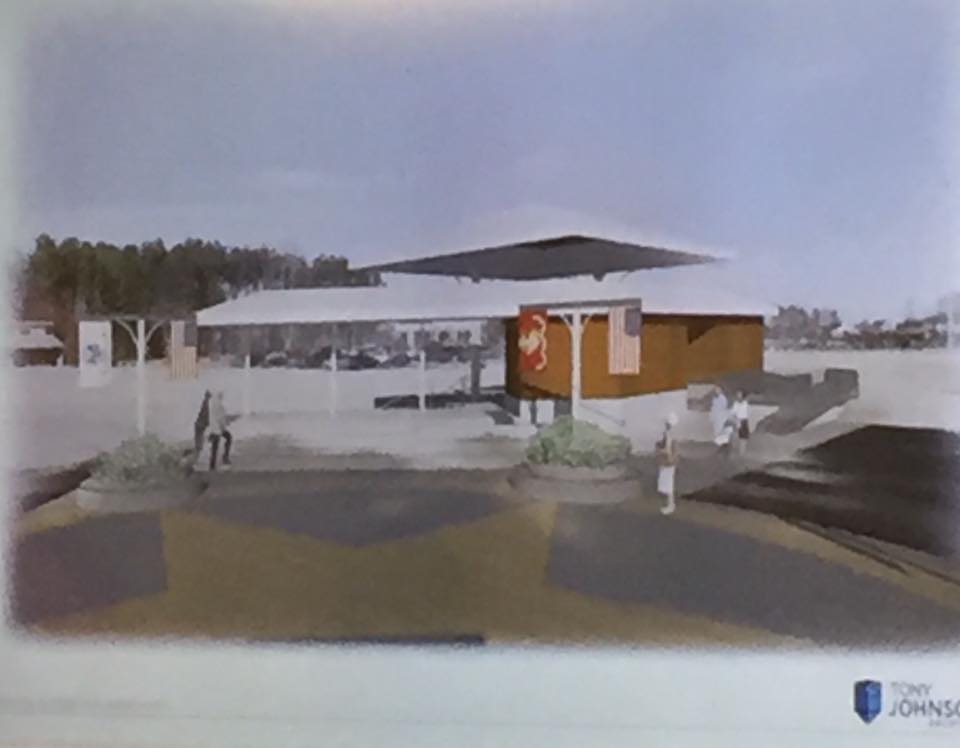 KdaleNC's tweet photo. #Knightdale Station Park Amphitheater Stage Design released at Knightdale Town Council Winter Retreat. #startsomething honorable and fun! https://t.co/85SVVkgg7s