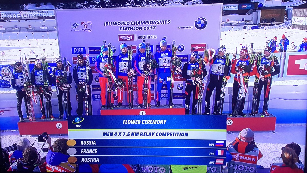 wswmaerie's tweet photo. Österreich #hochfilzen2017 Gratulation zu WM #Bronze für das Staffel Team #Austria #SimonEder #JulianEberhard #Landertinger #Mesotitsch 👍🔝👏 https://t.co/ekwNGWxNJo