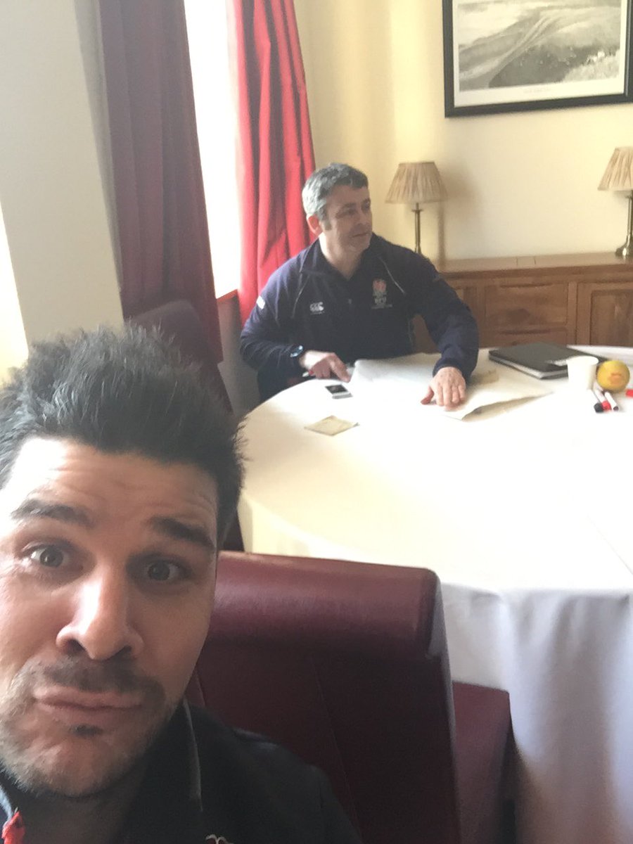tommowbray's tweet photo. Day 2 on the educator course with this clown @DustyMiller14 #RFUTraining @RFU_GameDev https://t.co/Ej7DPAhOUe