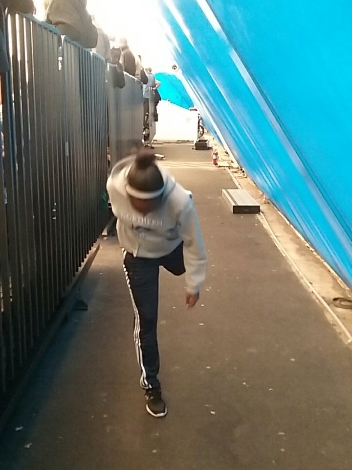 Sophmore Alivia Scott preps for her second appearance in the Grp. 3 55m dash