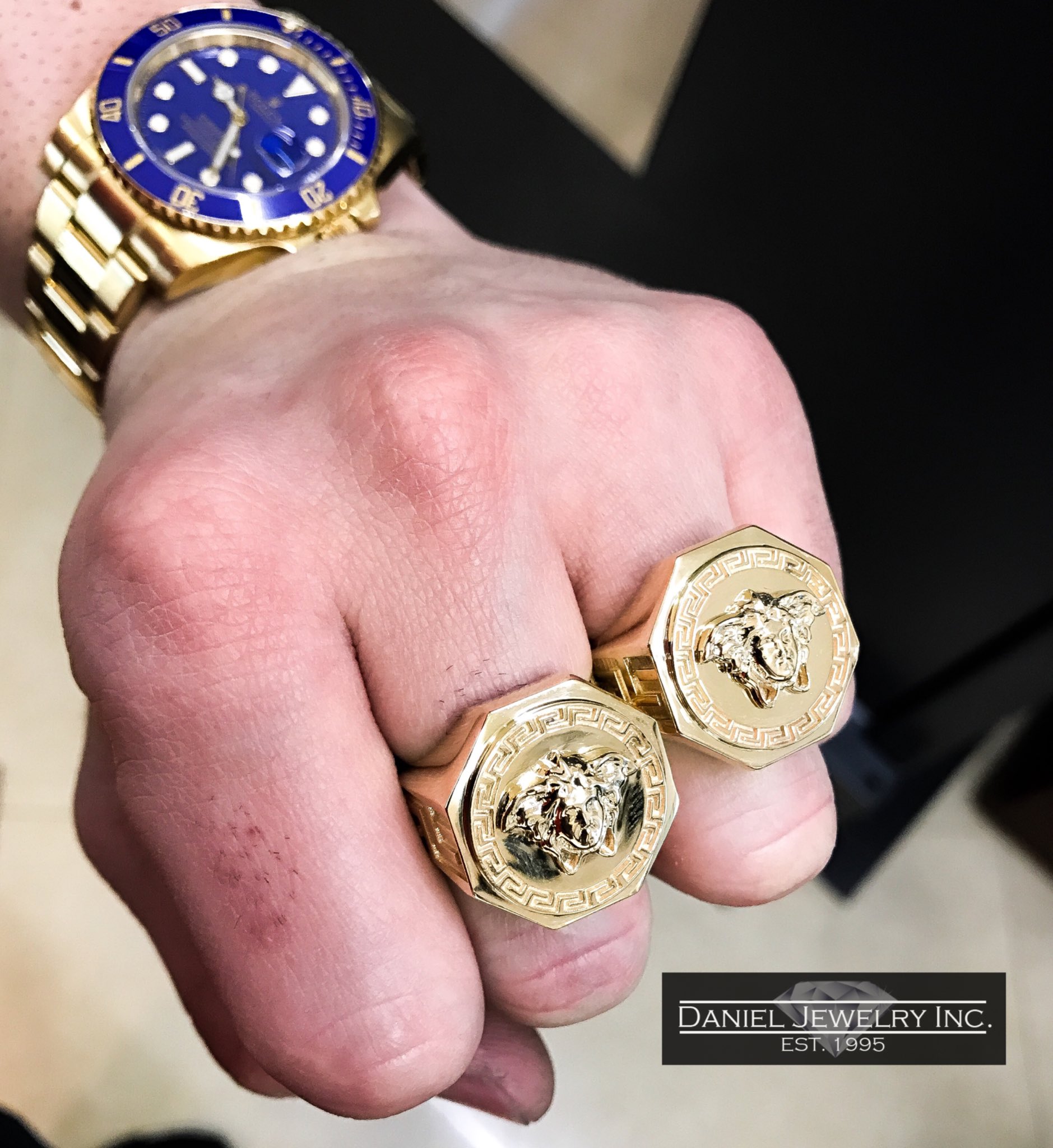 Versace Medusa Square Ring for Men | Online Store EU